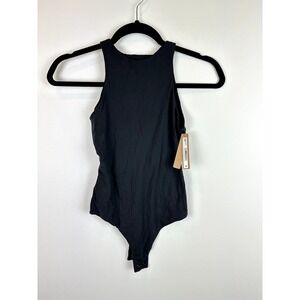 NWT SKIMS Fits Everybody High Neck Bodysuit Onyx size SML